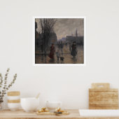 雨の夕べオンヘネピンアベニュー， c.1902 ポスター (キッチン)