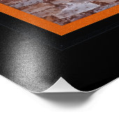 雨の多い町のカフェに金色の夕日の光 フォトプリント            (角)