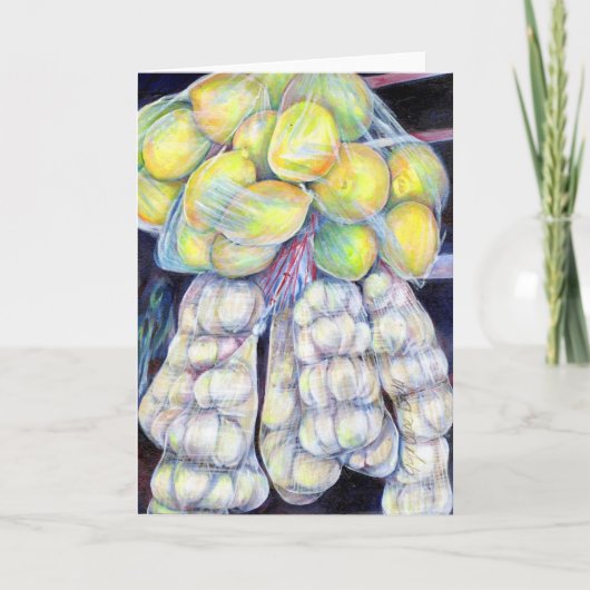 雨の多疑問に思い市場の、シンガポールの挨拶 カード (正面)