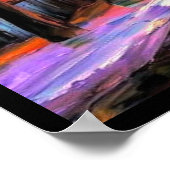 雨の夜の散歩 ポスター (角)