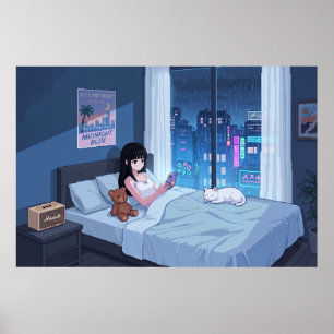 雨の夜の部屋 ポスター