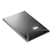 雨の夜の防風機のヘッドライト ノートブック (右側)