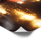 雨の夜。街並みポスター ポスター (コーナー)