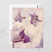 雨の妖精の国が雨を降らせる ポストカード (正面/裏面)