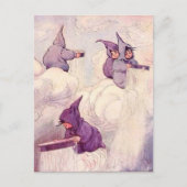 雨の妖精の国が雨を降らせる ポストカード (正面)