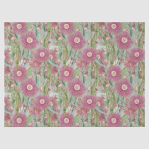 雨の後のピンクのユーカリ 薄葉紙