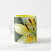 雨の後のユリ ツートーンマグカップ (正面左)