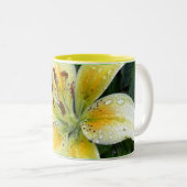 雨の後のユリ ツートーンマグカップ (正面右)