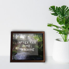 雨の後の日来照諺ブリッジのポスター ポスター