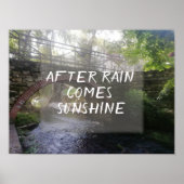 雨の後の日来照諺ブリッジのポスター ポスター (正面)