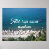 雨の後の日来照諺ポスター ポスター (正面)