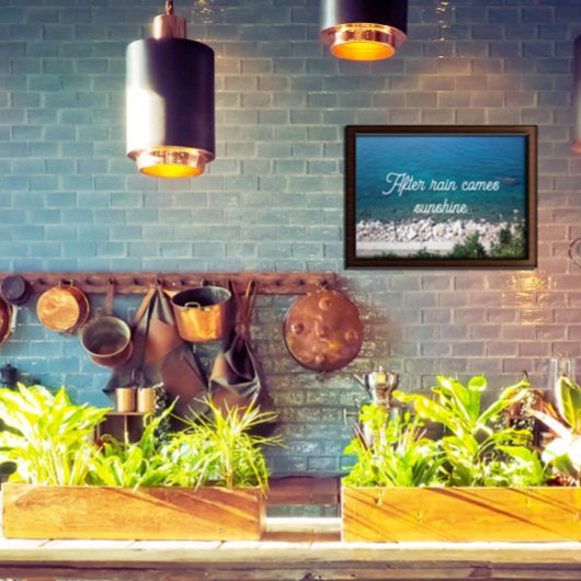 雨の後の日来照諺ポスター ポスター