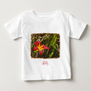 雨の後の昨日のリリー ベビーTシャツ