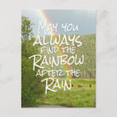 雨の後の虹をいつも見てほしい ポストカード (正面)