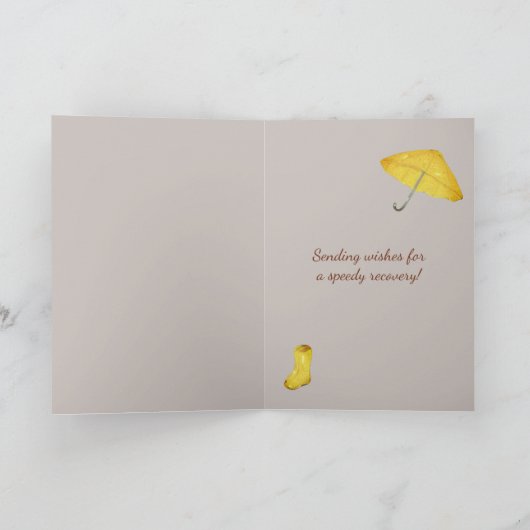 雨の後の黄色いギアが好調に カード (内部)