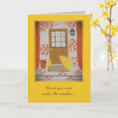 雨の後の黄色いギアが好調に カード (黄色い花)