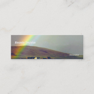 雨の後のSan Luisの谷 スキニー名刺