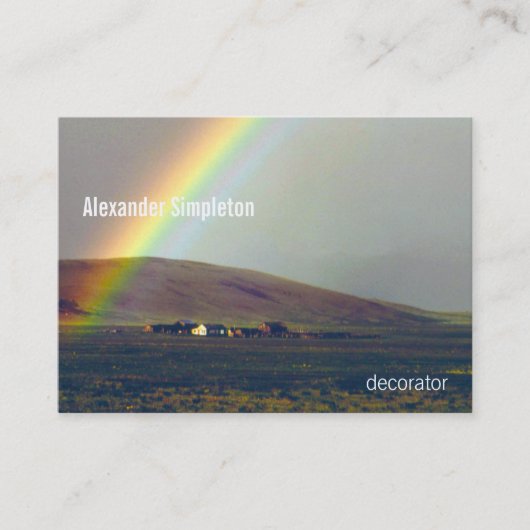 雨の後のSan Luisの谷 名刺 (正面)