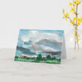 雨の後 カード (黄色い花)