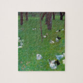 雨の後、ガーデンチキンバイグスタフクリムト ジグソーパズル (縦)