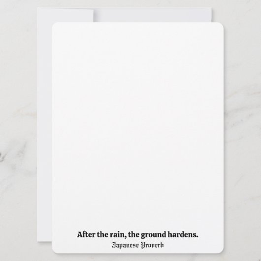 雨の後(水日本の色の風景芸術) (裏面)