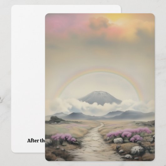 雨の後(水日本の色の風景芸術) (正面/裏面)