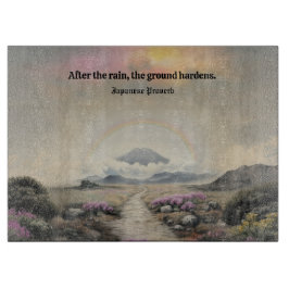 雨の後(水日本の色の風景芸術) カッティングボード