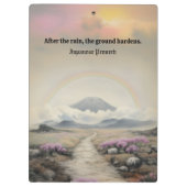 雨の後(水日本の色の風景芸術) クリップボード (裏面)