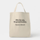 雨の後(水日本の色の風景芸術) トートバッグ (裏面)