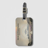 雨の後(水日本の色の風景芸術) ラゲッジタグ (正面縦)