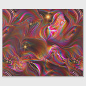 雨の後、美しい抽象芸術 ラッピングペーパー (フラット)