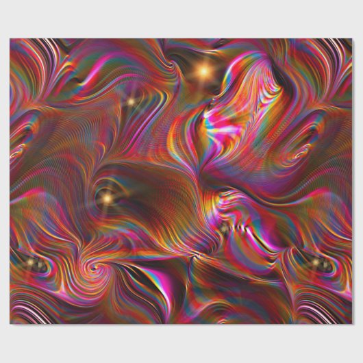 雨の後、美しい抽象芸術 ラッピングペーパー (フラット)