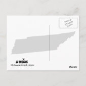 雨の感謝してい縦はがき ポストカード (裏面)