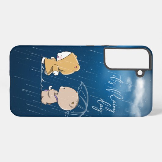 雨の日だ | SAMSUNG GALAXYケース (裏面横)