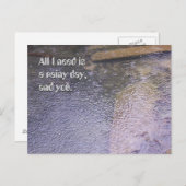 雨の日と ポストカード (正面/裏面)