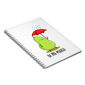 雨の日に梨の準備をしよう 面白い梨のパンは梨から ノートブック (右側)