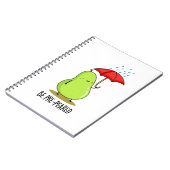 雨の日に梨の準備をしよう 面白い梨のパンは梨から ノートブック (左側)