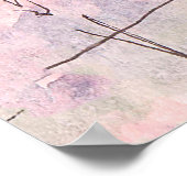 雨の日に水彩を放つパリのランドマーク – ポスター (角)