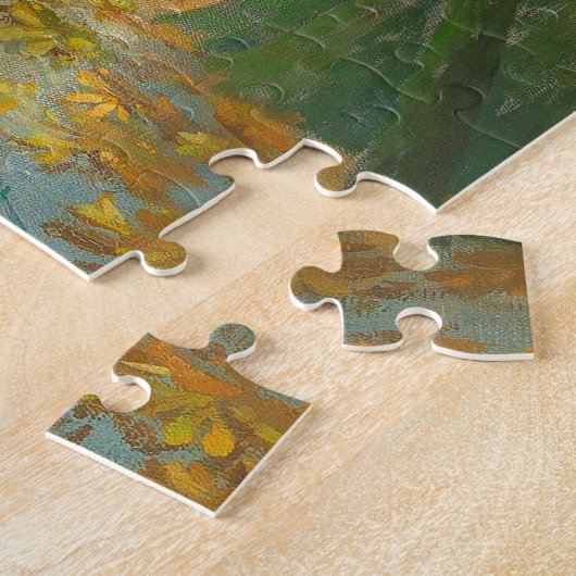 雨の日に羊飼いの羊の群れ ジグソーパズル (側面)