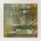 雨の日に羊飼いの羊の群れ ジグソーパズル (横)