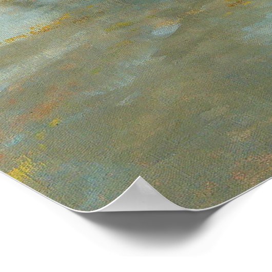 雨の日に羊飼いの羊の群れ ポスター (角)