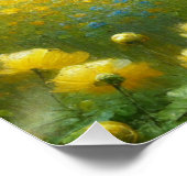 雨の日に黄色い花 ポスター (コーナー)