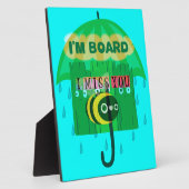 雨の日のおもしろい: A Bee's Perspective.「僕は船に乗っている」 フォトプラーク (側面)