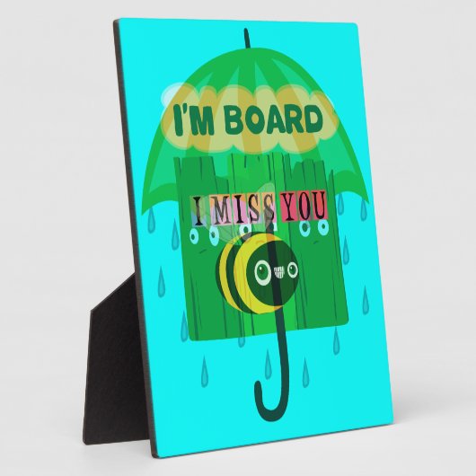 雨の日のおもしろい: A Bee's Perspective.「僕は船に乗っている」 フォトプラーク (側面)