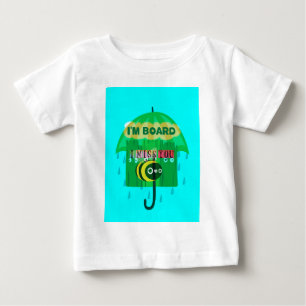 雨の日のおもしろい: A Bee's Perspective.「僕は船に乗っている」 ベビーTシャツ