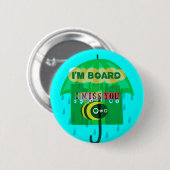 雨の日のおもしろい: A Bee's Perspective.「僕は船に乗っている」 缶バッジ (正面&裏面)