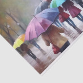 雨の日のかさデコパージュ 薄葉紙 (詳細)