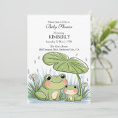 雨の日のカエル家族 招待状 (スタンド正面)