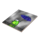 雨の日のカエル タイル (側面)