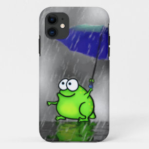 雨の日のカエル iPhone 11 ケース